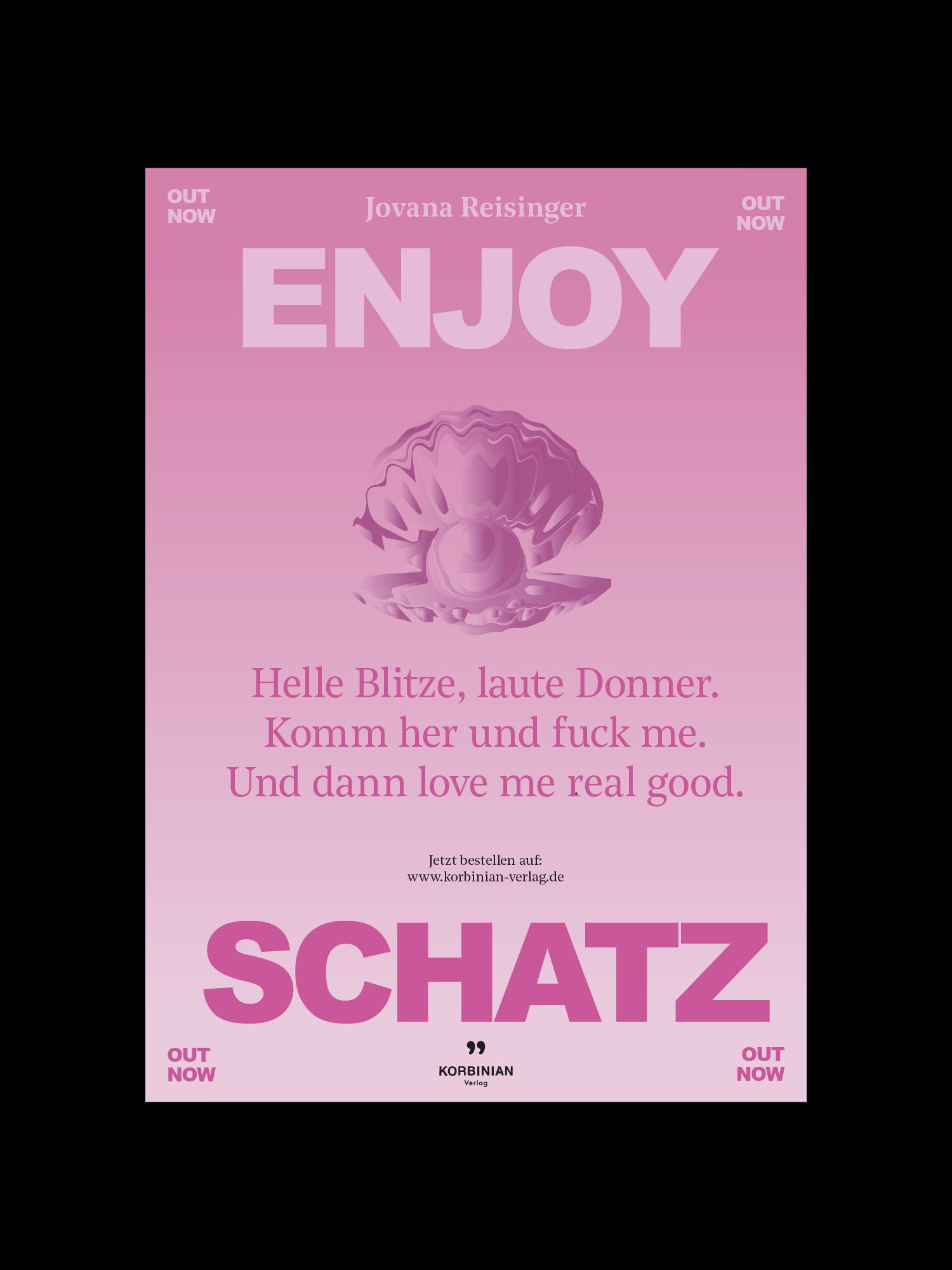 PLAKAT ZUM BUCH »ENJOY SCHATZ«